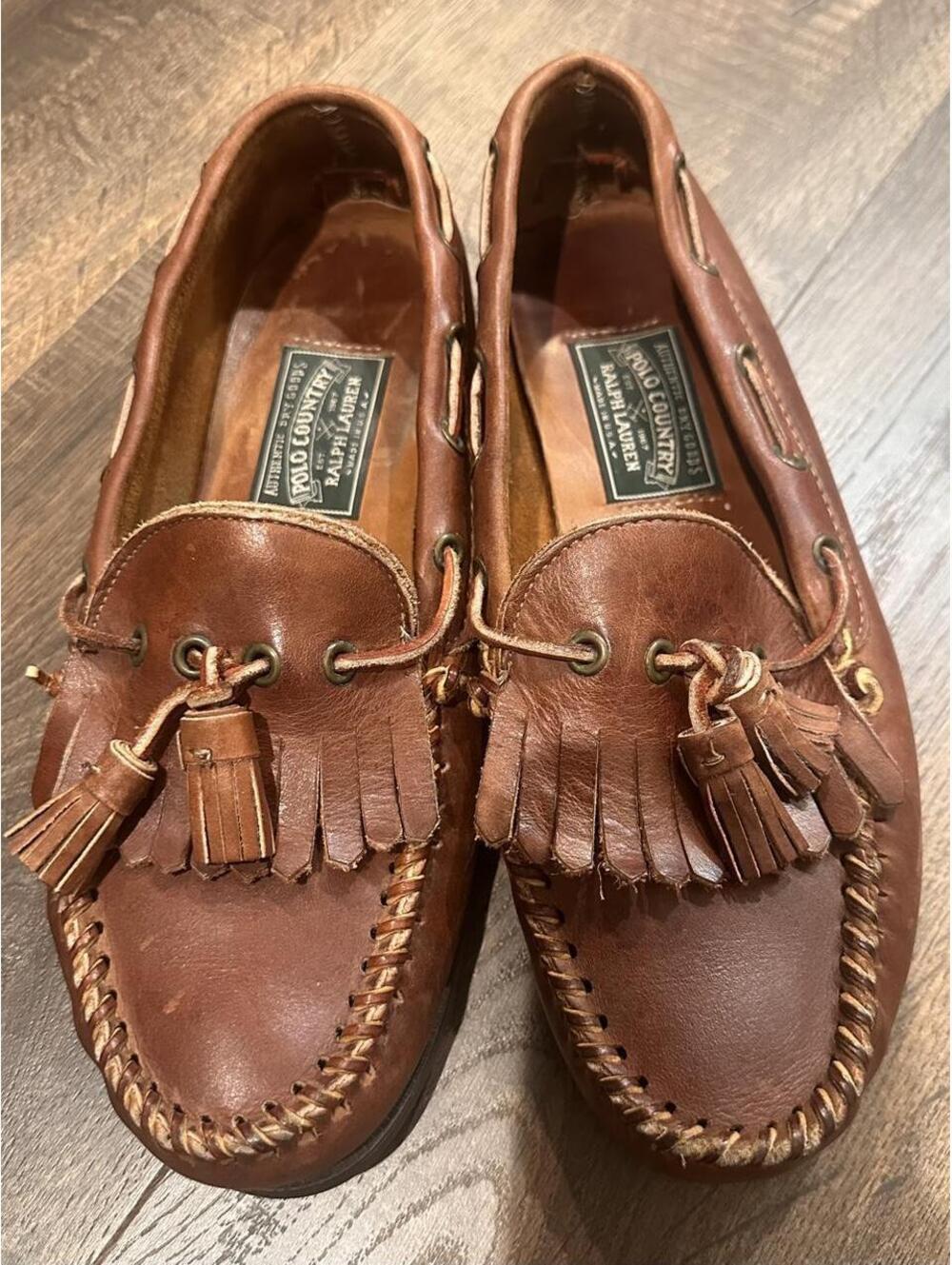 Polo Ralph Lauren Men's Brown and Tan Loafer